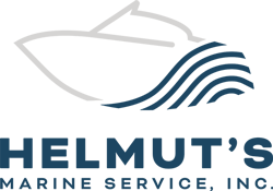 Helmut's Marine Service Logo